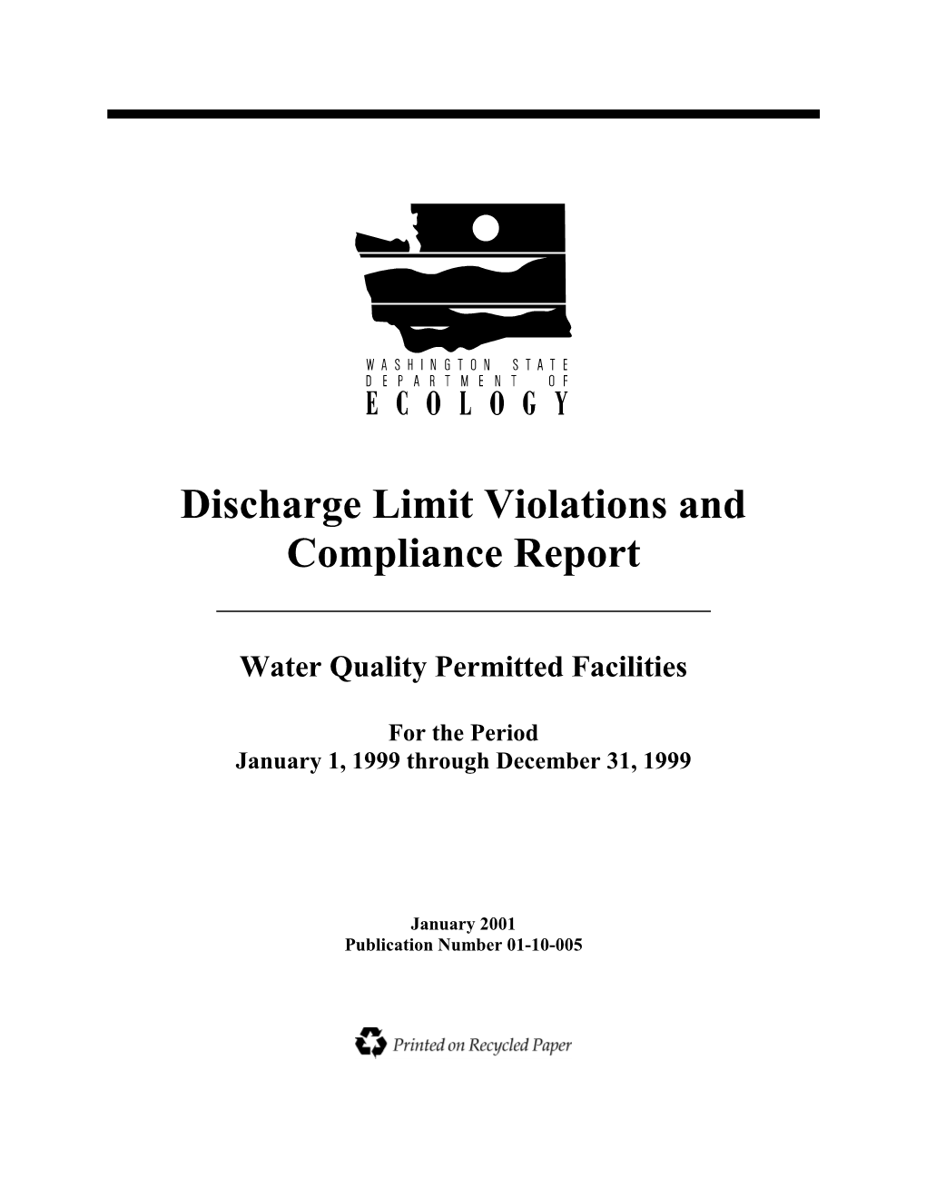 Discharge Limit Violations and Compliance Report