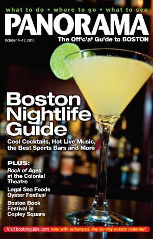 Boston Nightlife Guide  VÌ>Ã] Ì Ûi ÕÃV] Ì I Iãì -«ÀÌÃ >ÀÃ >` Ài