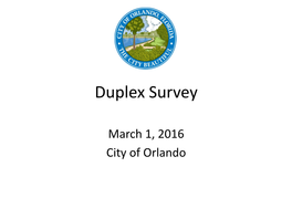 Duplex Survey