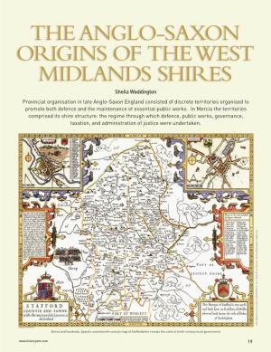 The Anglo-Saxon Origins of the West Midlands Shires