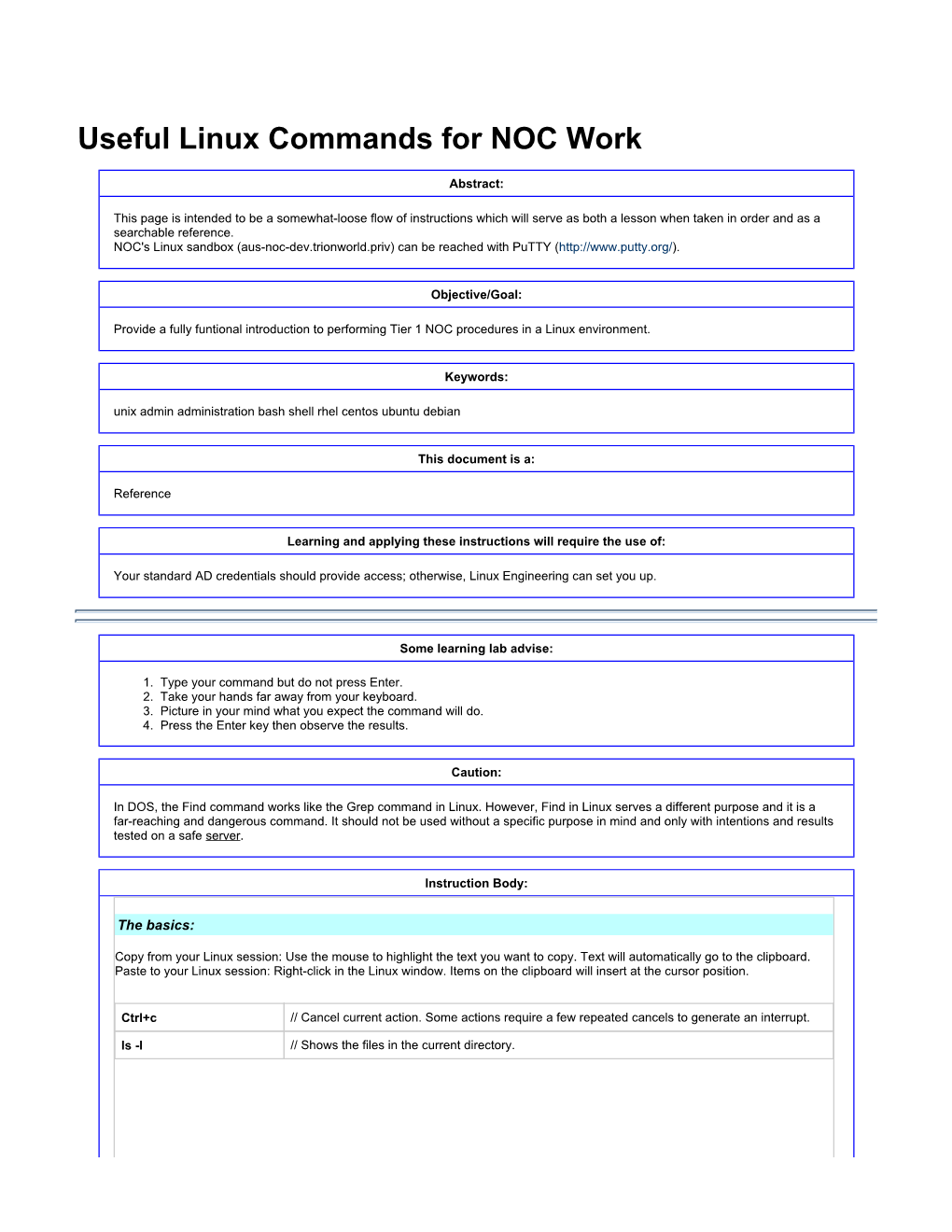 Useful Linux Commands for NOC Work