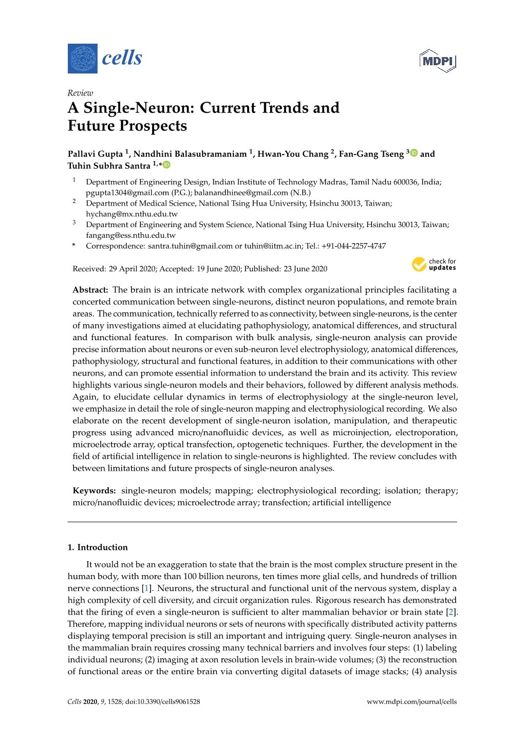 A Single-Neuron: Current Trends and Future Prospects