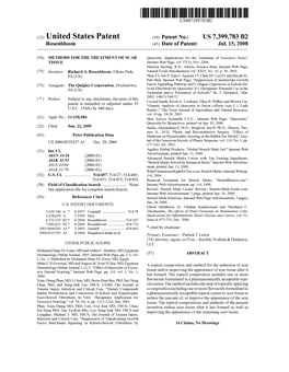 (12) United States Patent (10) Patent No.: US 7,399,783 B2 Rosenbloom (45) Date of Patent: Jul
