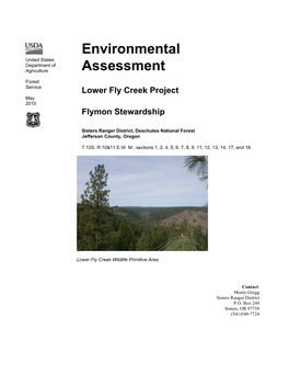 Environmental Assessment Lower Fly Creek