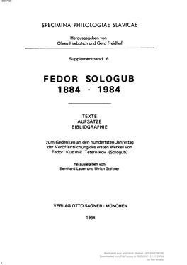Fedor Sologub