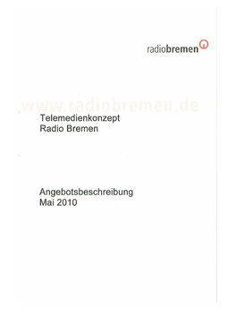 Telemedienkonzept Radio Bremen Neu 0818