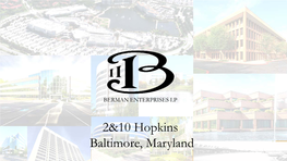 2&10 Hopkins Baltimore, Maryland