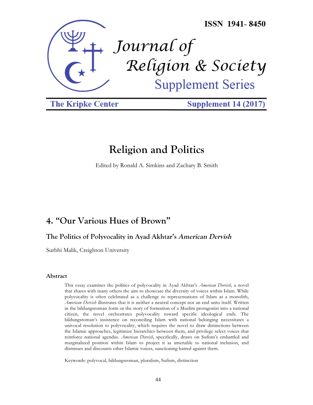 Religion and Politics