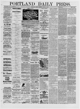 Portland Daily Press: March 11,1881