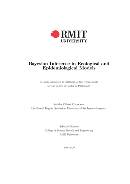 Bayesian Inference in Ecological and Epidemiological Models