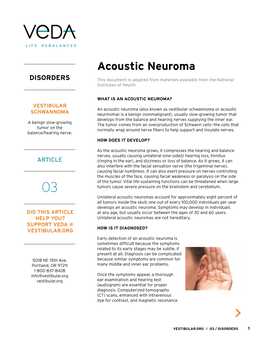 Acoustic Neuroma