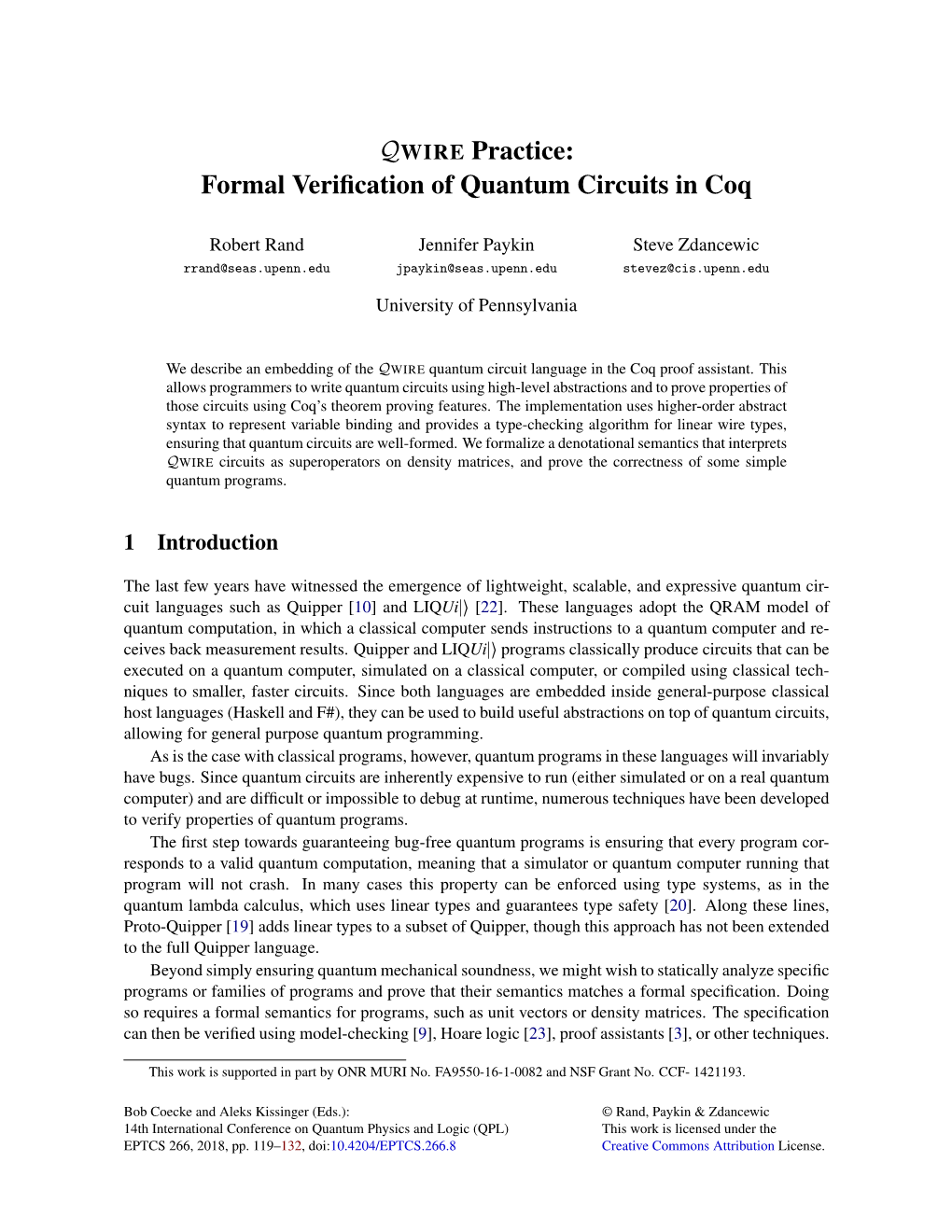 QWIRE Practice: Formal Verification of Quantum Circuits In