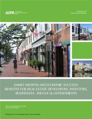 Smart Growth and Economic Success: Benefits for Real Estate Developers, Investors, Businesses, and Local Governments