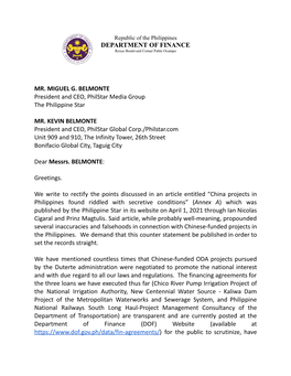 210402 Response to Philstar Article.Docx