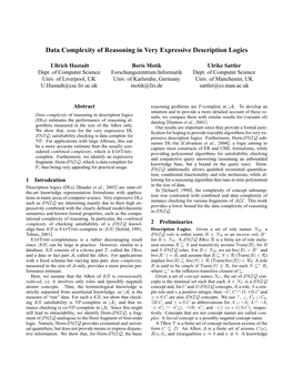 Data Complexity of Reasoning in Very Expressive Description Logics
