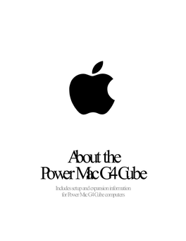 About the Power Mac G4 Cube (Manual)