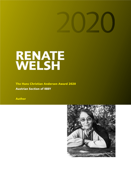 Renate Welsh | 2020 RENATE WELSH