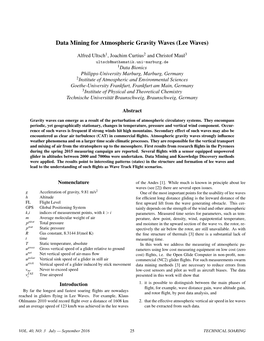 Data Mining for Atmospheric Gravity Waves (Lee Waves)