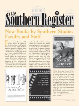 New Books by Southern Studies Faculty and Staff