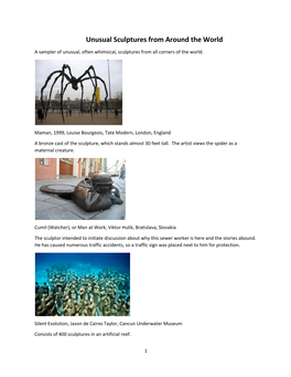 Unusual Sculptures from Around the World