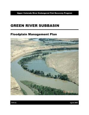 Green River Subbasin