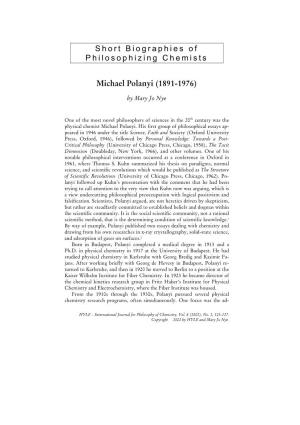 Biography of Michael Polanyi