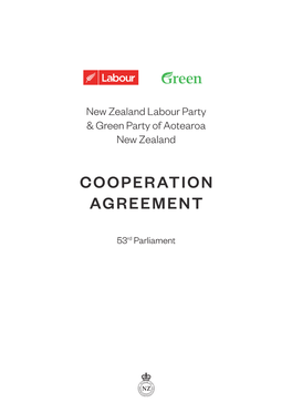 Labour and Greens Cooperation Agreement