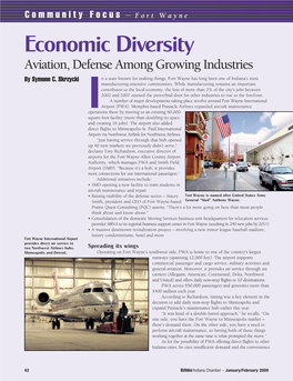Fort Wayne Economic Diversity Aviation, Defense Among Growing Industries by Symone C