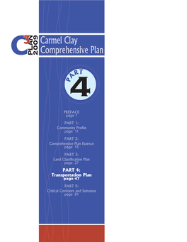 PART 4: Transportation Plan Page 47 PART 5: Critical Corridors and Subareas Page 81 PART 4: TRANSPORTATION PLAN
