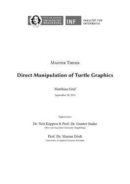 Direct Manipulation of Turtle Graphics