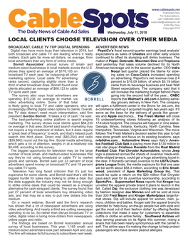 Local Clients Choose Television Over Other Media