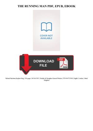 PDF Download the Running Man Ebook