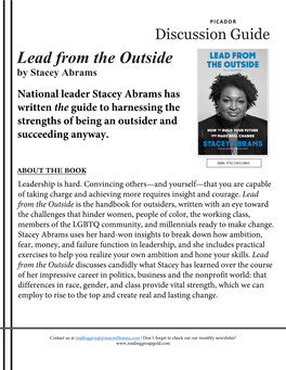 Lead from the Outside by Stacey Abrams