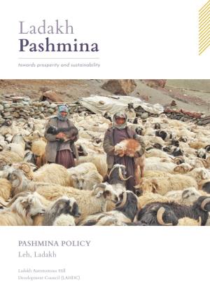 Ladakh Pashmina Towards Prosperity and Sustainability