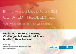 Ethnic Migrant Media Forum 2014 | Curated Proceedings 1 FOREWORD