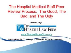The Peer Review Process-The Good Bad and Ugly