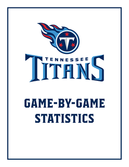 Game-By-Game Statistics