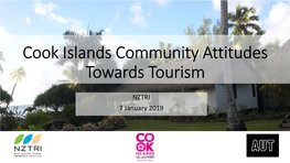 Cook Islands Community Attitudes Towards Tourism