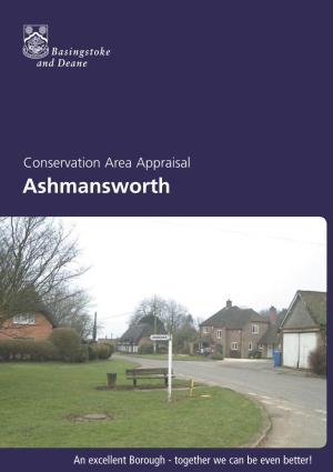 Conservation Area Appraisal for Ashmansworth(PDF)