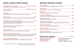 Braised | Roasted | Seared Soups | Salads