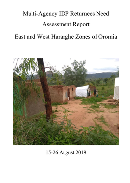Multi-Agency IDP Returnees Need Assessment Report East and West Hararghe Zones of Oromia