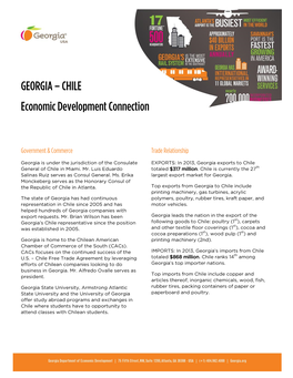 GEORGIA – CHILE Economic Development Connection