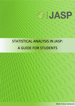 Statistical Analysis in JASP V0.10.0- a Students Guide .Pdf