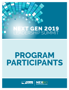 Next Gen 2019 Leadership Summit