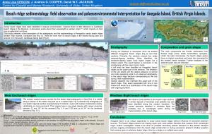 Beach Ridge Sedimentology: Field Observation and Palaeoenvironmental Interpretation for Anegada Island, British Virgin Islands