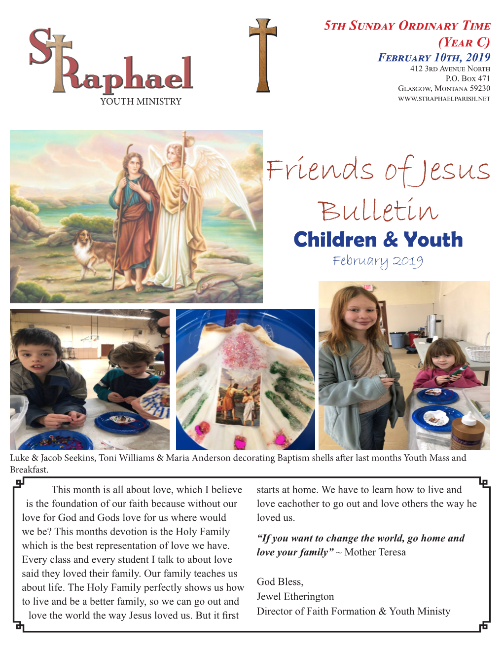 Friends of Jesus Bulletin Children & Youth February 2019