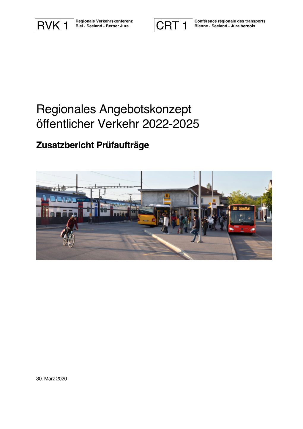 Regionales Angebotskonzept Öffentlicher Verkehr 2022-2025