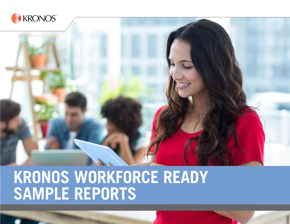 Kronos Workforce Ready Sample Reports