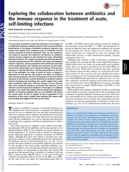 Exploring the Collaboration Between Antibiotics and the Immune Response in the Treatment of Acute, Self-Limiting Infections