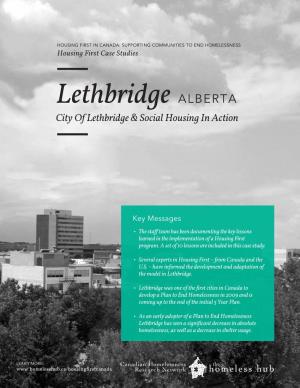 Lethbridge ALBERTA City of Lethbridge & Social Housing in Action